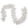 9' X 14" Pre-Lit White Alaskan Pine Artificial Christmas Garland, Warm White LED Lights 2 9' X 14" Pre-Lit White Alaskan Pine Artificial Christmas Garland, Warm White LED Lights -Christmas Decoration Store northlight v94180 01 84925.1684869189