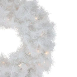 Pre-Lit White Alaskan Pine Artificial Christmas Wreath, 24-Inch, Warm White LED Lights 9 Pre-Lit White Alaskan Pine Artificial Christmas Wreath, 24-Inch, Warm White LED Lights -Christmas Decoration Store northlight v94181 2new2023 33964.1675807715