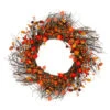 Leaves And Berries Artificial Fall Harvest Twig Wreath - 24 Inch, Unlit -Christmas Decoration Store northlight vm02192 37084.1667573571
