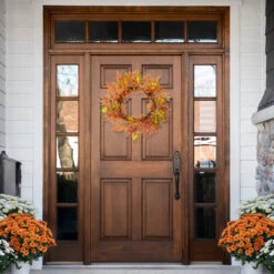 Yellow And Orange Berry And Leaves Fall Harvest Artificial Wreath - 24-Inch, Unlit 8 Yellow And Orange Berry And Leaves Fall Harvest Artificial Wreath - 24-Inch, Unlit -Christmas Decoration Store northlight vm89282 2 updated 35480.1667536911