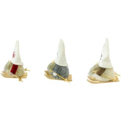 Set Of 3 Skiing Gnomes Christmas Ornaments 4.5" 14 Set Of 3 Skiing Gnomes Christmas Ornaments 4.5" -Christmas Decoration Store northlight wu92513 4 26261.1681147876