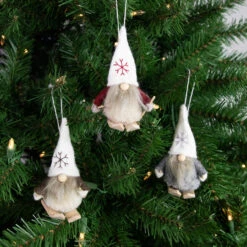 Set Of 3 Skiing Gnomes Christmas Ornaments 4.5" 17 Set Of 3 Skiing Gnomes Christmas Ornaments 4.5" -Christmas Decoration Store northlight wu92513 styled 2 01908.1681147876