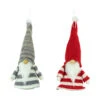 Set Of 2 Red And Gray Striped Gnome Plush Christmas Ornaments 6.25" 1 Set Of 2 Red And Gray Striped Gnome Plush Christmas Ornaments 6.25" -Christmas Decoration Store northlight wu94297 1 21235.1681148039