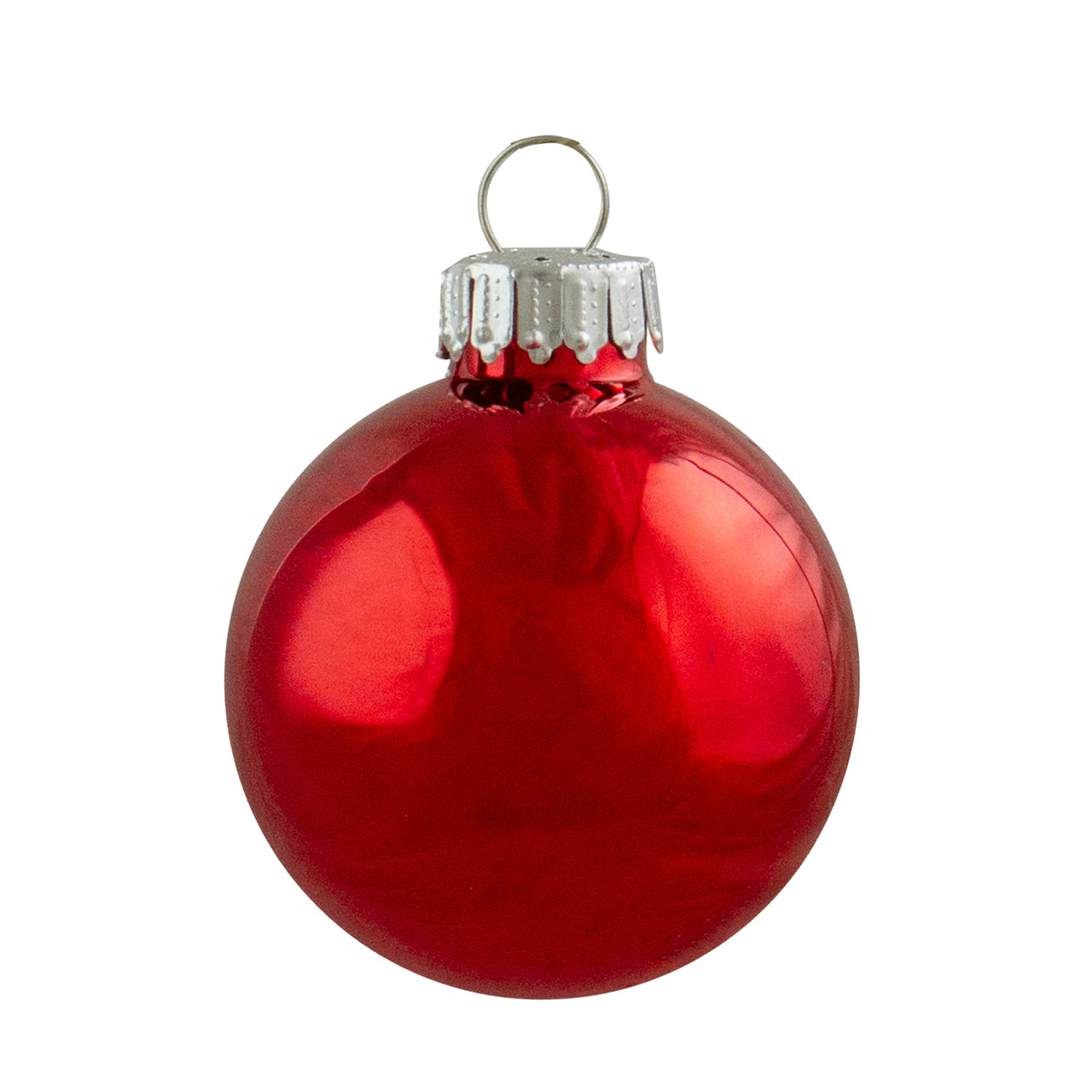 12ct Red And Silver 2-Finish Swirl Glass Christmas Ball Ornaments 1.75" (45mm) 7 12ct Red And Silver 2-Finish Swirl Glass Christmas Ball Ornaments 1.75" (45mm) - Image 5