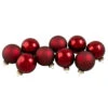 9ct Cherry Red Glass 2-Finish Christmas Ball Ornaments 2.5" (65mm) 2 9ct Cherry Red Glass 2-Finish Christmas Ball Ornaments 2.5" (65mm) -Christmas Decoration Store northlight wy00739 83347.1667578265