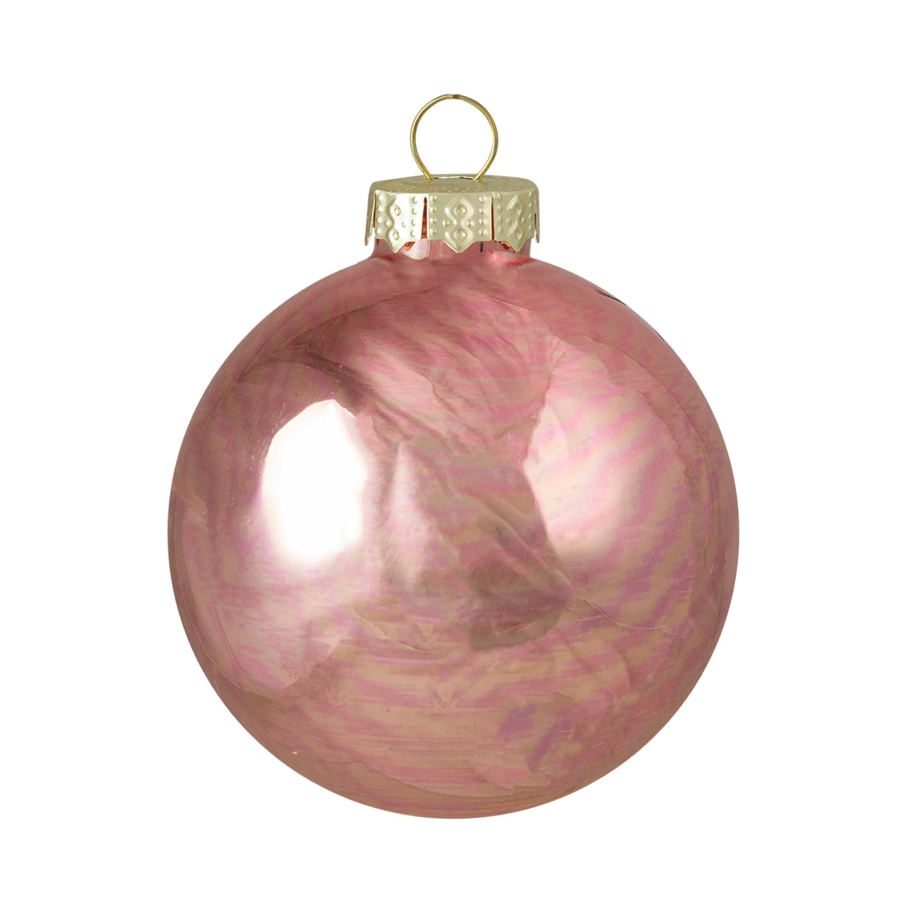 9ct Shiny And Matte Pink And Gold Glass Ball Christmas Ornaments 2.5" (65mm) 6 9ct Shiny And Matte Pink And Gold Glass Ball Christmas Ornaments 2.5" (65mm) - Image 4