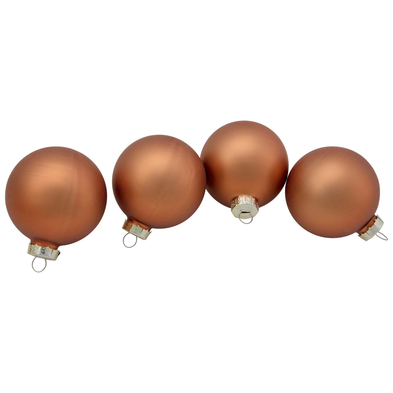 9ct Brown 2-Finish Christmas Glass Ball Ornaments 2.5" (65mm) 5 9ct Brown 2-Finish Christmas Glass Ball Ornaments 2.5" (65mm) - Image 3
