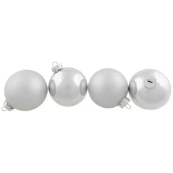 6ct Silver 2-Finish Christmas Glass Ball Ornaments 3.25" 11 6ct Silver 2-Finish Christmas Glass Ball Ornaments 3.25" -Christmas Decoration Store northlight wy00753 3 updated2022 01723.1677088414