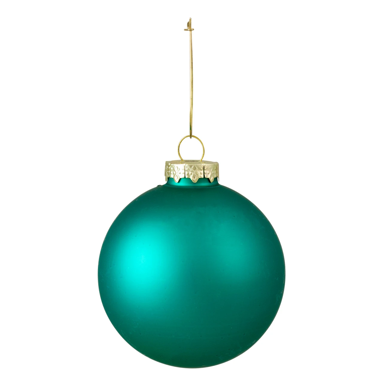 6ct Shiny And Matte Turquoise Green Glass Ball Christmas Ornaments 3.25" (80mm) 5 6ct Shiny And Matte Turquoise Green Glass Ball Christmas Ornaments 3.25" (80mm) - Image 3