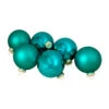 6ct Shiny And Matte Turquoise Green Glass Ball Christmas Ornaments 3.25" (80mm) 2 6ct Shiny And Matte Turquoise Green Glass Ball Christmas Ornaments 3.25" (80mm) -Christmas Decoration Store northlight wy00765updated 90980.1667654552