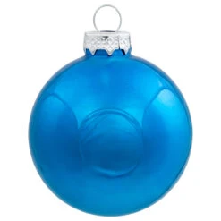 40ct Shiny And Matte Royal Blue And Silver Glass Ball Christmas Ornaments 2.5" (63mm) -Christmas Decoration Store northlight wy04141 4 12556.1667488331