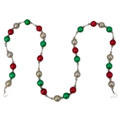 18ct Red And Green Beaded Garland With Christmas Ornaments 30" 13 18ct Red And Green Beaded Garland With Christmas Ornaments 30" -Christmas Decoration Store northlight wy04152 4 05395.1669227075
