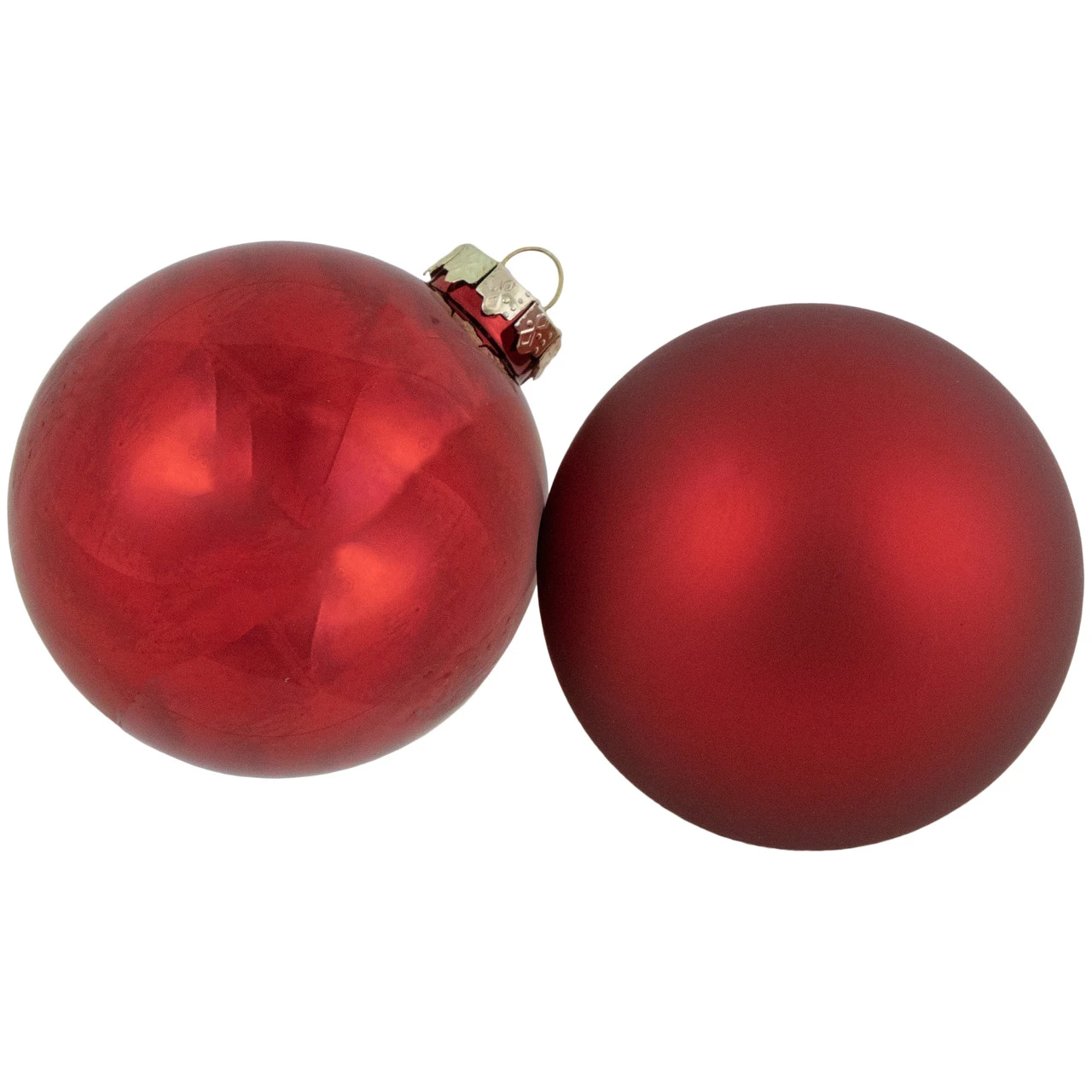 96ct Red And Gold 2-Finish Glass Ball Christmas Ornaments 3.25" (80mm) 4 96ct Red And Gold 2-Finish Glass Ball Christmas Ornaments 3.25" (80mm) - Image 2