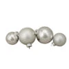 96ct Silver Shiny And Matte Glass Ball Christmas Ornaments - 3.25" 2 96ct Silver Shiny And Matte Glass Ball Christmas Ornaments - 3.25" -Christmas Decoration Store northlight wy15211 12543.1667491102