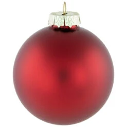 96ct Shiny And Matte Red Glass Ball Christmas Ornaments 3.25 (80mm) -Christmas Decoration Store northlight wy15212 4 36340.1677045717