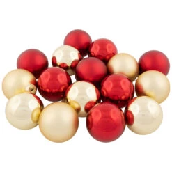72ct Red And Gold Matte Glass Christmas Ball Ornaments 4" (100mm) 9 72ct Red And Gold Matte Glass Christmas Ball Ornaments 4" (100mm) -Christmas Decoration Store northlight wy15214 styled 70125.1677088462