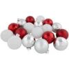 72ct Red, Silver And White Shiny And Matte Glass Ball Christmas Ornaments 3.25-4" 1 72ct Red, Silver And White Shiny And Matte Glass Ball Christmas Ornaments 3.25-4" -Christmas Decoration Store northlight wy15215 3 08150.1677088459