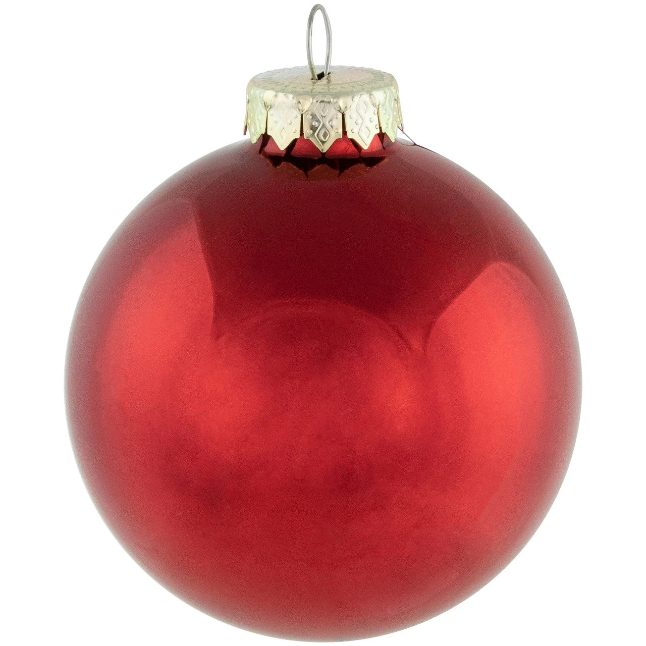 72ct Red 2-Finish Glass Christmas Ball Ornaments 4" (100mm) 6 72ct Red 2-Finish Glass Christmas Ball Ornaments 4" (100mm) - Image 4