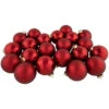 72ct Red 2-Finish Glass Christmas Ball Ornaments 4" (100mm) 1 72ct Red 2-Finish Glass Christmas Ball Ornaments 4" (100mm) -Christmas Decoration Store northlight wy15217 3 81129.1677088226
