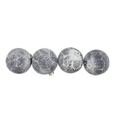 4ct White And Gray Antique Glass Christmas Ball Ornaments 4" (100mm) 6 4ct White And Gray Antique Glass Christmas Ball Ornaments 4" (100mm) -Christmas Decoration Store northlight wy15219 2 42486.1667576170