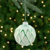 4ct Emerald Green And White Matte Christmas Ball Ornaments 4" (100mm) 1 4ct Emerald Green And White Matte Christmas Ball Ornaments 4" (100mm) -Christmas Decoration Store northlight wy15220 83087.1667584295