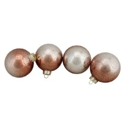 4ct Brown And Silver Hand Blown Shiny Glass Christmas Ball Ornaments 3.25" (80mm) 6 4ct Brown And Silver Hand Blown Shiny Glass Christmas Ball Ornaments 3.25" (80mm) -Christmas Decoration Store northlight wy15233 2 27257.1667576175