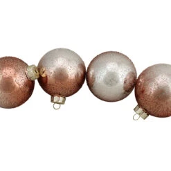 4ct Brown And Silver Hand Blown Shiny Glass Christmas Ball Ornaments 3.25" (80mm) 7 4ct Brown And Silver Hand Blown Shiny Glass Christmas Ball Ornaments 3.25" (80mm) -Christmas Decoration Store northlight wy15233 3 11341.1667576175
