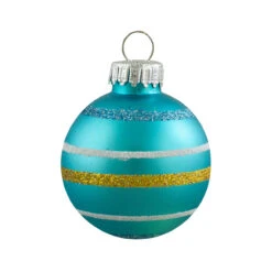 10ct Green And Blue Matte Glass Christmas Ball Ornaments 1.75" (45mm) -Christmas Decoration Store northlight wy27597 2 26764.1667572618