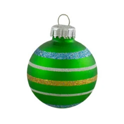 10ct Green And Blue Matte Glass Christmas Ball Ornaments 1.75" (45mm) -Christmas Decoration Store northlight wy27597 5 28214.1667572619