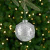 4ct Silver With Floral Gem Christmas Ball Ornaments 3.25-Inch (80mm) 2 4ct Silver With Floral Gem Christmas Ball Ornaments 3.25-Inch (80mm) -Christmas Decoration Store northlight wy88842 82916.1667576862