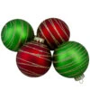 4ctGlass Red And Green Matte Christmas Ball Ornaments 3.25-Inch (80mm) 2 4ctGlass Red And Green Matte Christmas Ball Ornaments 3.25-Inch (80mm) -Christmas Decoration Store northlight wy88865 35179.1667535650