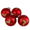 Set Of 4 Red And Gold Deer Glass Ball Christmas Ornaments 3.25-Inch (80mm) 1 Set Of 4 Red And Gold Deer Glass Ball Christmas Ornaments 3.25-Inch (80mm) -Christmas Decoration Store northlight wy88910 22371.1667560499