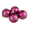 Set Of 4 Pink Glass Ball Christmas Ornaments 3.25-Inch (80mm) 2 Set Of 4 Pink Glass Ball Christmas Ornaments 3.25-Inch (80mm) -Christmas Decoration Store northlight wy88936 1 sample 11567.1667510420
