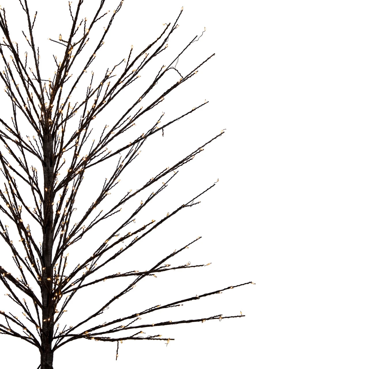 5' Black LED Lighted Christmas Twig Tree - Warm White Lights 5 5' Black LED Lighted Christmas Twig Tree - Warm White Lights - Image 3