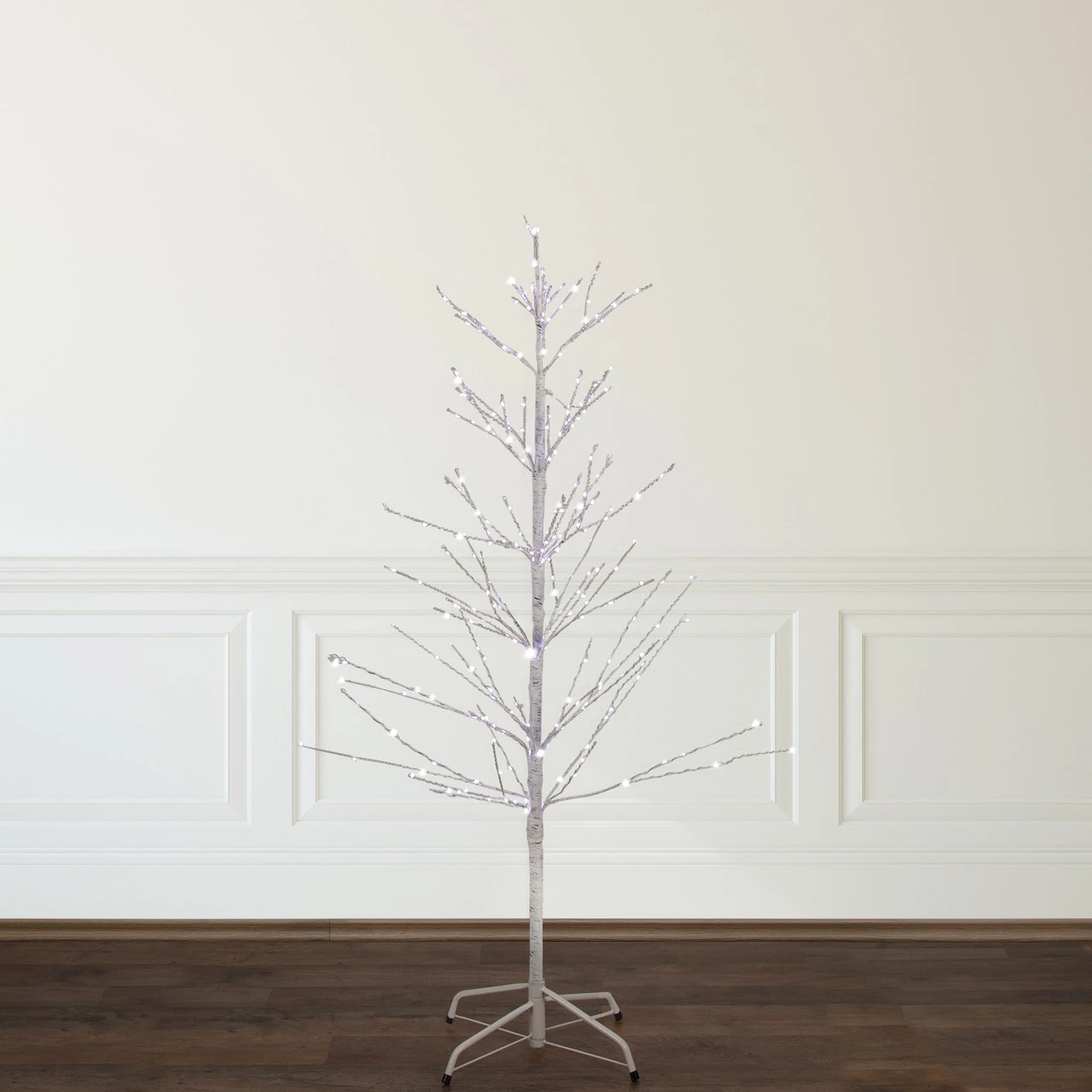 4' LED Lighted White Birch Christmas Twig Tree - Pure White Lights 4 4' LED Lighted White Birch Christmas Twig Tree - Pure White Lights - Image 2