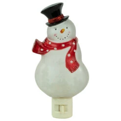 6.75" Snowman Wearing Red Scarf Christmas Night Light 10 6.75" Snowman Wearing Red Scarf Christmas Night Light -Christmas Decoration Store northlight y92488 1 new 27854.1667531696