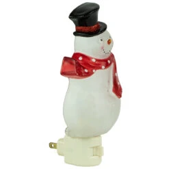 6.75" Snowman Wearing Red Scarf Christmas Night Light 11 6.75" Snowman Wearing Red Scarf Christmas Night Light -Christmas Decoration Store northlight y92488 2 68665.1667531696