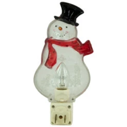 6.75" Snowman Wearing Red Scarf Christmas Night Light 13 6.75" Snowman Wearing Red Scarf Christmas Night Light -Christmas Decoration Store northlight y92488 4new 94368.1667531697