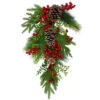28" Berry Pine And Eucalyptus Artificial Teardrop Christmas Swag - Unlit -Christmas Decoration Store northlight yk87871 1 sample 08132.1667573266