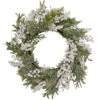 Artificial Christmas Wreath With Frosted Foliage And Berries, 20-Inch, Unlit 2 Artificial Christmas Wreath With Frosted Foliage And Berries, 20-Inch, Unlit -Christmas Decoration Store northlight yk93231 1 49893.1667530198