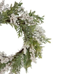 Artificial Christmas Wreath With Frosted Foliage And Berries, 20-Inch, Unlit 9 Artificial Christmas Wreath With Frosted Foliage And Berries, 20-Inch, Unlit -Christmas Decoration Store northlight yk93231 2 40076.1667530199