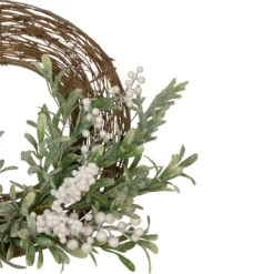 Artificial Christmas Twig Wreath With Frosted Foliage And Berries, 24-Inch, Unlit 9 Artificial Christmas Twig Wreath With Frosted Foliage And Berries, 24-Inch, Unlit -Christmas Decoration Store northlight yk93232 2 07842.1667530201