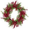 Artificial Frosted Red Berry And Pine Christmas Wreath, 28-Inch, Unlit 2 Artificial Frosted Red Berry And Pine Christmas Wreath, 28-Inch, Unlit -Christmas Decoration Store northlight yk93235 1 52500.1667530206