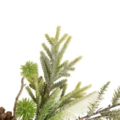 5' X 8" Artificial Christmas Garland With With Frosted Foliage And Pine Cones, Unlit 7 5' X 8" Artificial Christmas Garland With With Frosted Foliage And Pine Cones, Unlit -Christmas Decoration Store northlight yk93240 2 35731.1667530212