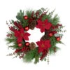 Artificial Red Berry And Poinsettia Christmas Wreath, 28-Inch, Unlit 1 Artificial Red Berry And Poinsettia Christmas Wreath, 28-Inch, Unlit -Christmas Decoration Store northlight yk93241 1 59864.1667530213
