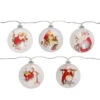 Set Of 5 Glass Norman Rockwell Christmas Disc Lights 1 Set Of 5 Glass Norman Rockwell Christmas Disc Lights -Christmas Decoration Store northlight yl93420 43044.1667487921