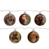 Set Of 5 Norman Rockwell Glass Christmas Disc Lights 1 Set Of 5 Norman Rockwell Glass Christmas Disc Lights -Christmas Decoration Store northlight yl93421 47307.1667487920