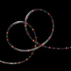 Multi Colored Outdoor Christmas Rope Lights - 18ft Clear Wire