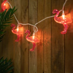 10ct Pink Flamingo Summer Patio String Light Set, 7.25ft White Wire 8 10ct Pink Flamingo Summer Patio String Light Set, 7.25ft White Wire -Christmas Decoration Store northlight ys18852 styled 34024.1682686603
