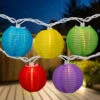10-Count Multi-Color Round Lantern Patio String Light Set, 7.25ft. White Wire 2 10-Count Multi-Color Round Lantern Patio String Light Set, 7.25ft. White Wire -Christmas Decoration Store northlight ys18860 1 20511.1667534159